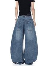 Vintage Letter Patchwork Wide - Leg Denim - COPPING THREADS - CT Select